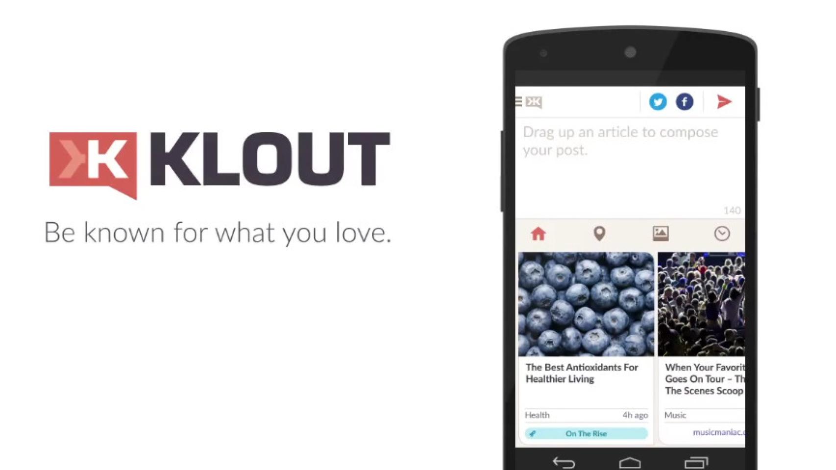 Klout llega a Android. Analiza tu influencia social y recomienda contenidos