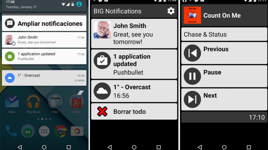 ¿Problemas de vista? Consigue notificaciones más grandes con esta aplicación