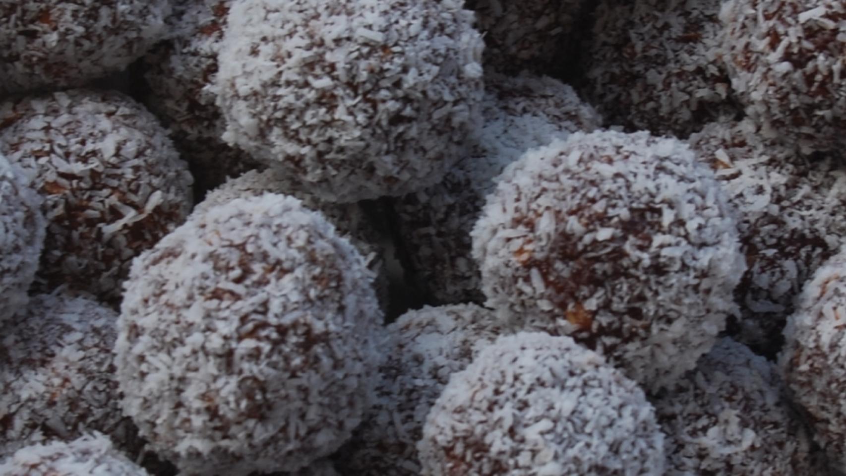 Bolitas de avena y coco