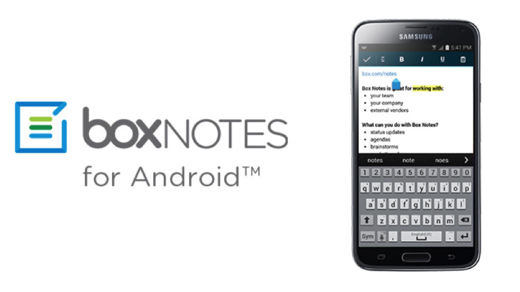 Box Notes llega a Android, la nueva herramienta para tomar notas en Box