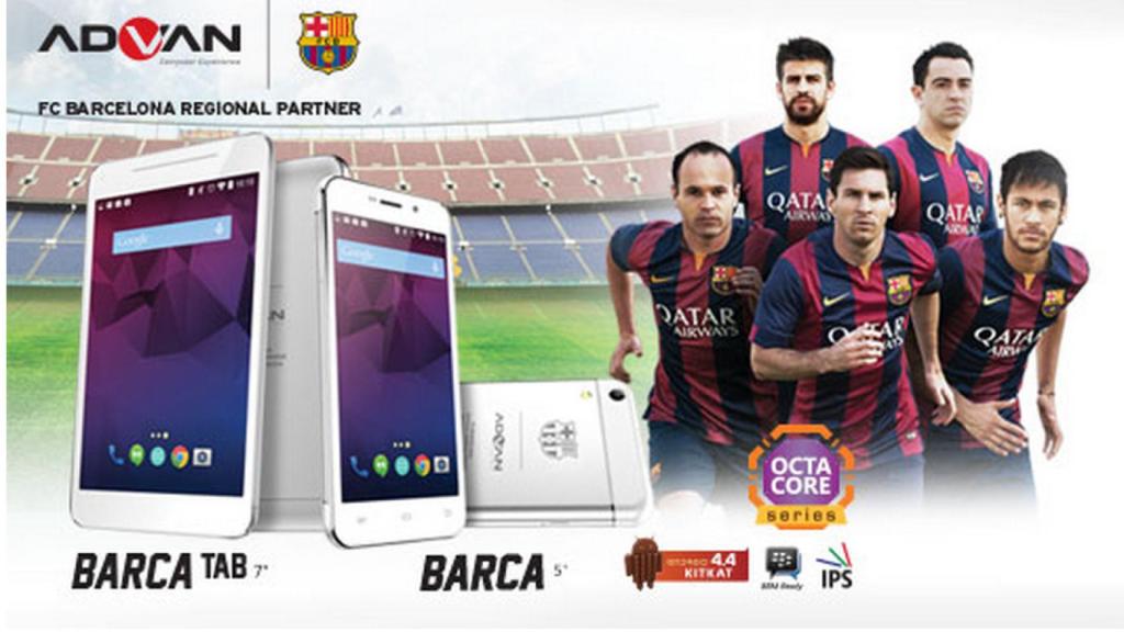 Advan, el fabricante móvil que patrocina al FC Barcelona