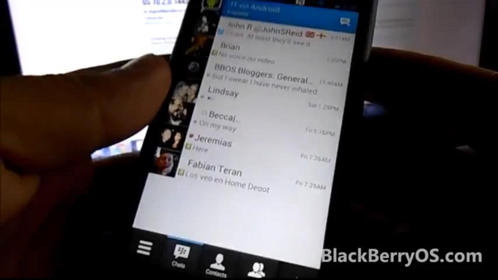 BBM para Android en vídeo