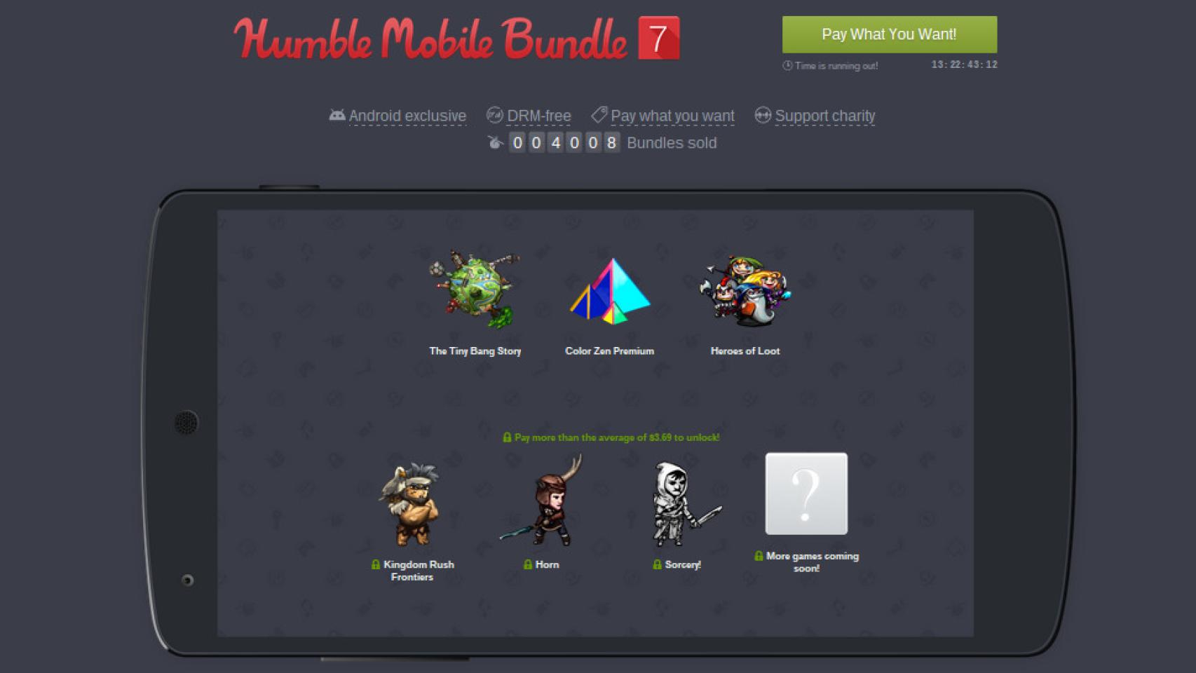 Humble Mobile Bundle 7, paga lo que quieras y llévate 6 juegazos!