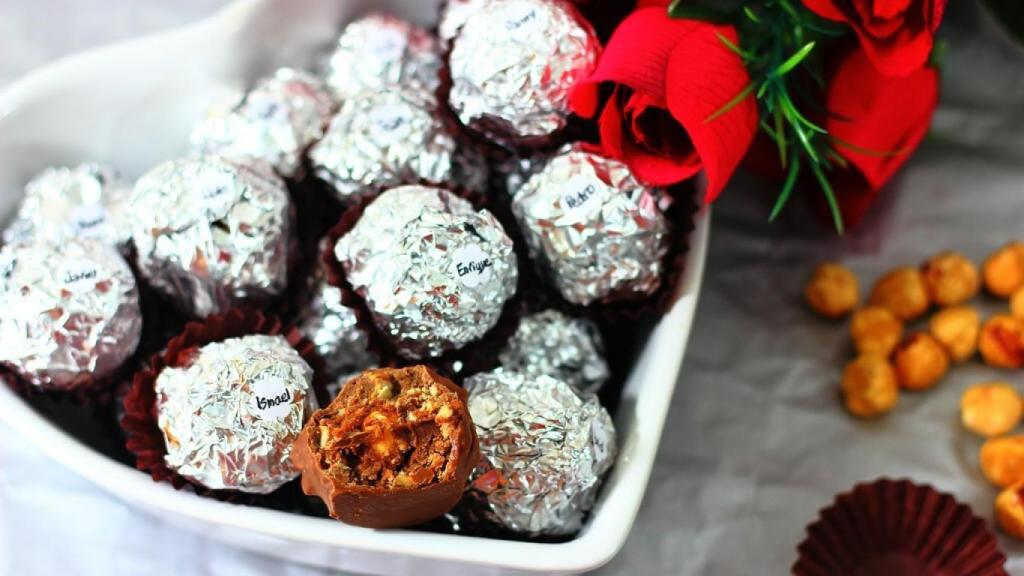 Bombones Ferrero Rocher caseros