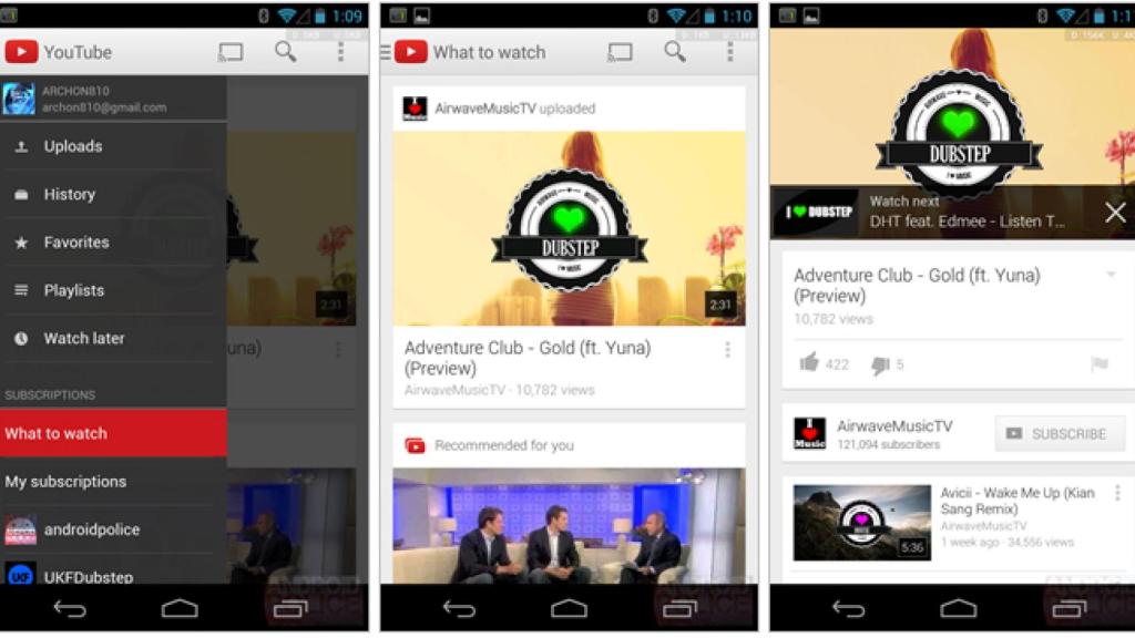 Nuevo Youtube 5.0 completamente rediseñado: Descárgalo para tu Android
