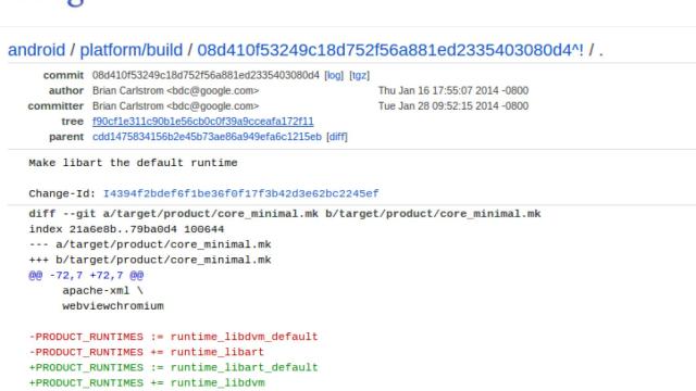 ART ya está casi lista para sustituir a Dalvik en la próxima versión de Android