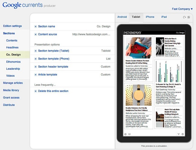 google-currents-producer