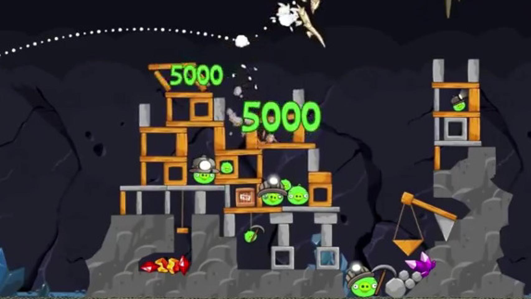 Nueva actualización de Angry Birds, Mine & Dine ya en el Android Market