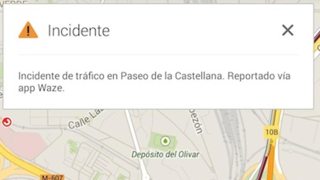 Google Maps recibe en España las alertas de incidencias de Waze
