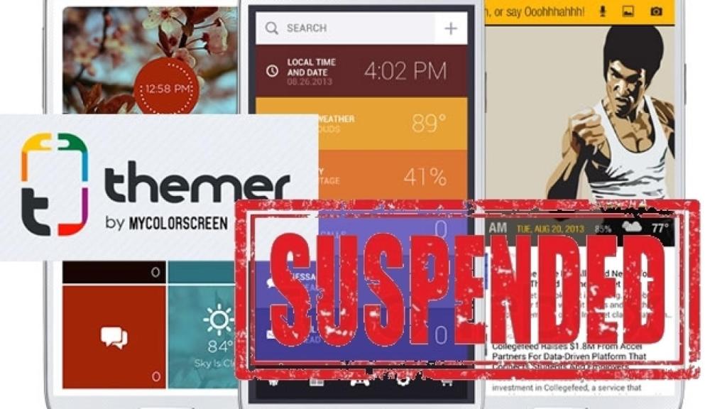 Themer acaba de ser eliminado de Google Play Store por cuestiones legales, con Apple