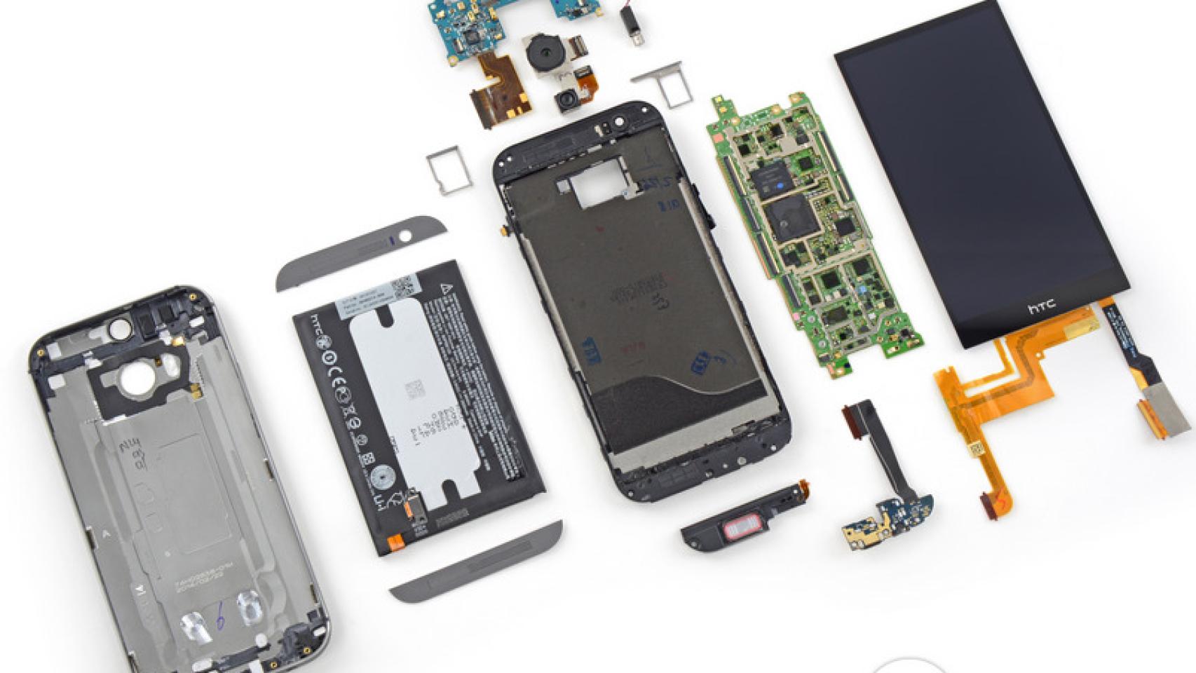 Así es el HTC One M8 por dentro. Dificultad de reparación muy alta según iFixit