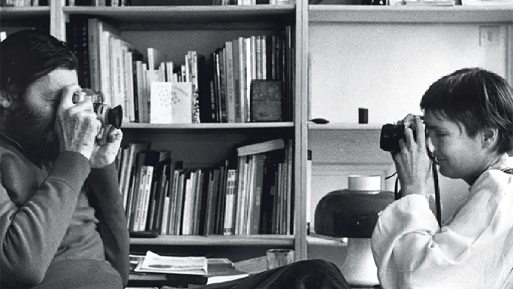 Julio Cortázar con Carol Dunlop