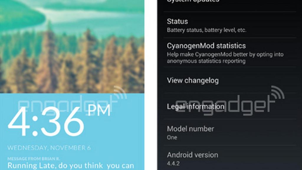 Así será CyanogenMod en el OnePlus One, primera imagen filtrada