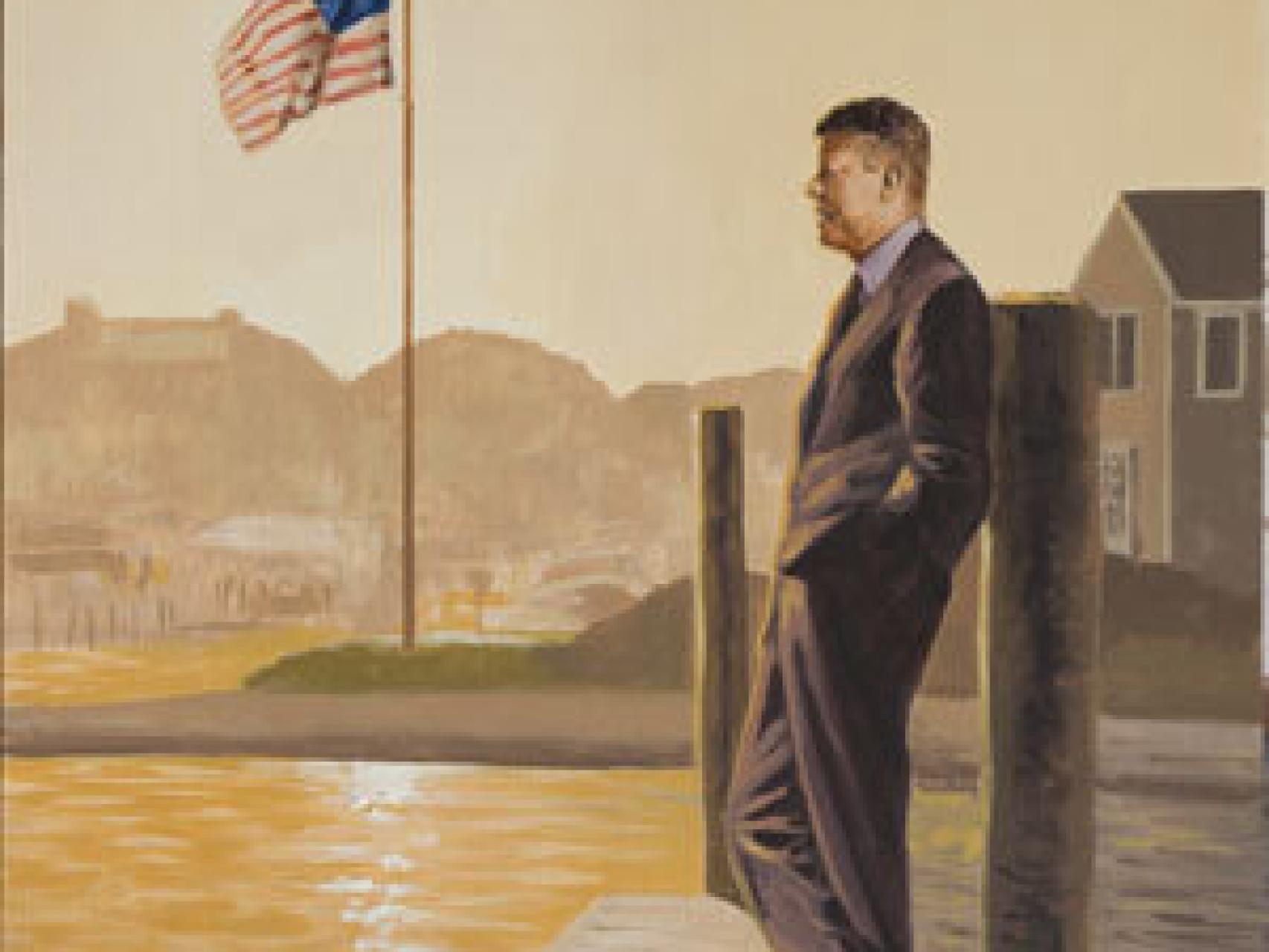 J. F. Kennedy visto por el artista Ángel Mateo Charris