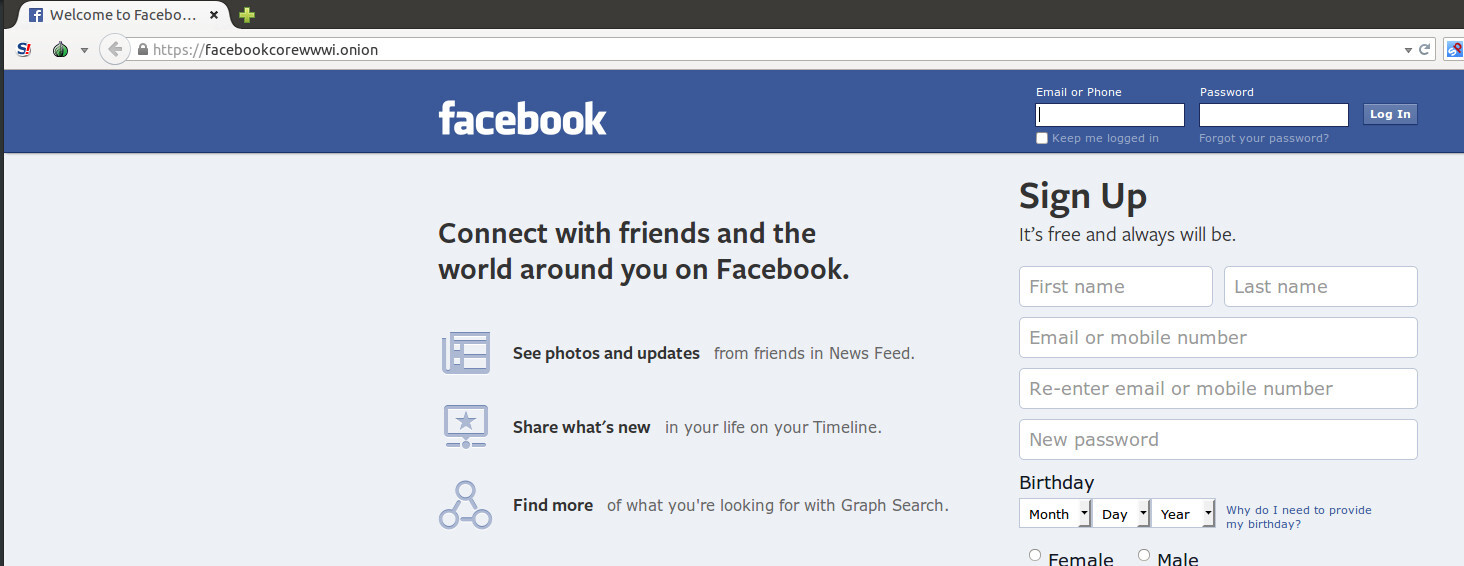 facebook-tor