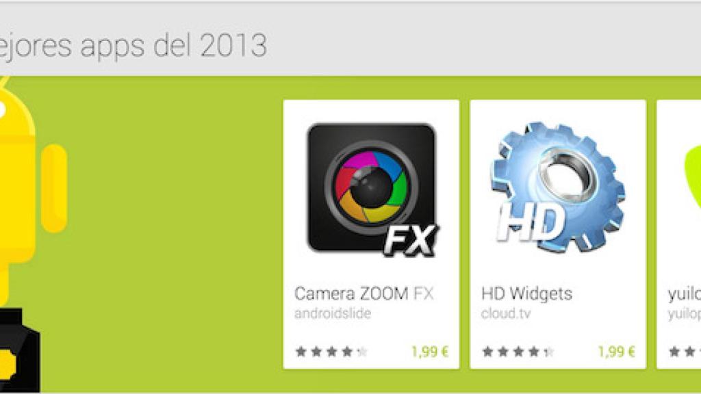 Google y su triste lista de las mejores apps del 2013 para Android