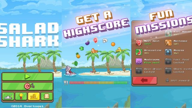 Salad Shark, el divertido juego de alimentar al tiburón vegetariano