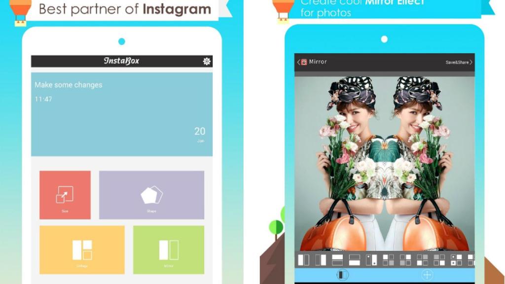 Crea collages y aplica efectos a tus fotos antes de subirlas a Instagram