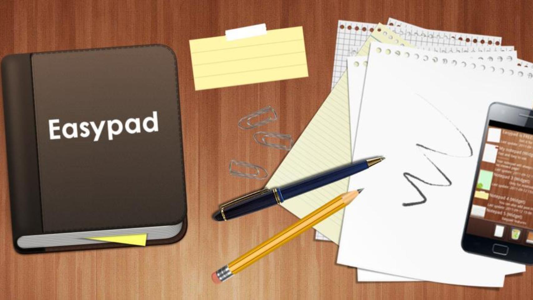 Dos nuevas Apps para tomar notas, apuntes e ideas en Android: Easypad y MobileNoter