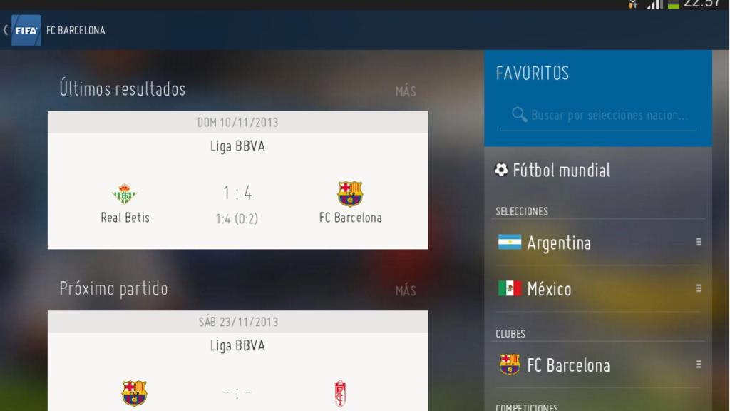 FIFA, la aplicación oficial para Android