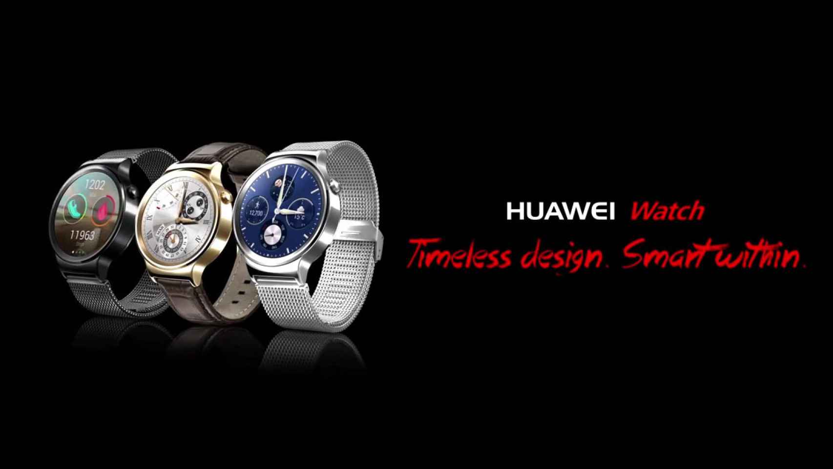 Así es el nuevo Huawei Watch con Android Wear