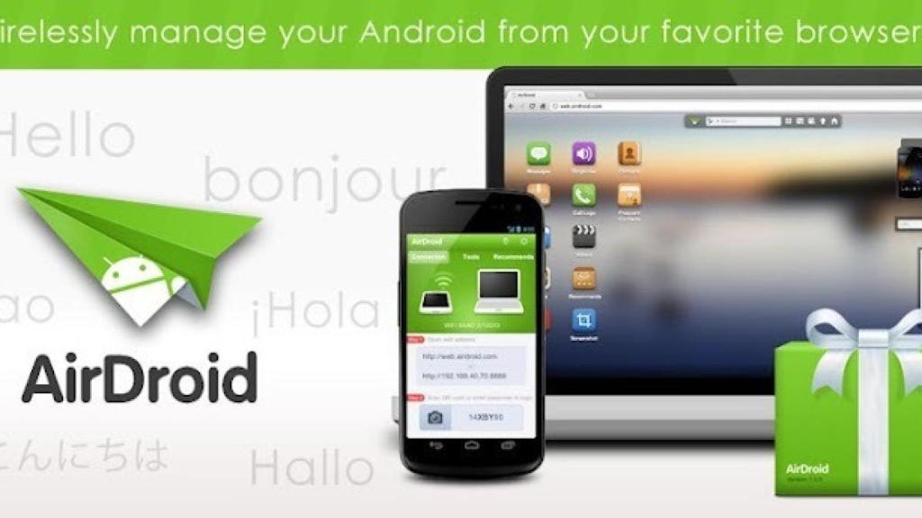 AirDroid actualizado con mirroring de notificaciones, arrastrar y soltar para transferir archivos, y mas
