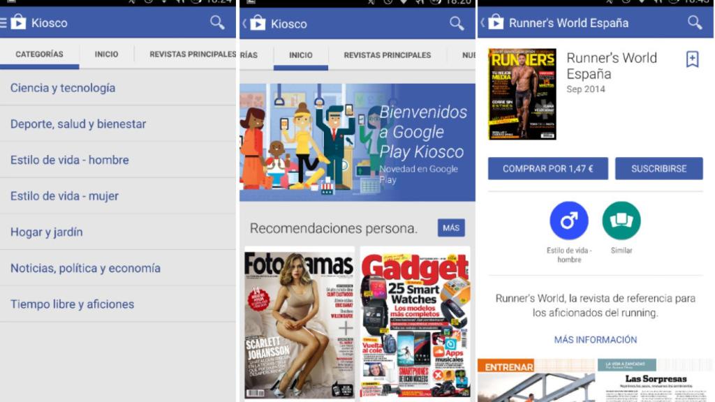 Las Revistas llegan a Google Play España