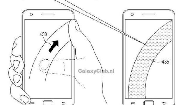 Una nueva manera de utilizar el smartphone con una sola mano. Samsung la patenta