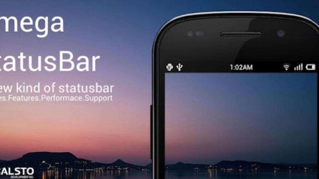 Personaliza fácilmente tu barra de notificaciones con Omega StatusBar