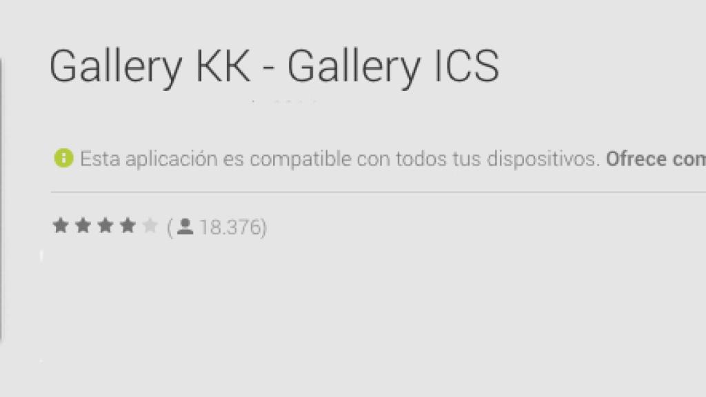 Recupera la aplicación original de Galería de fotos de Android con GalleryKK