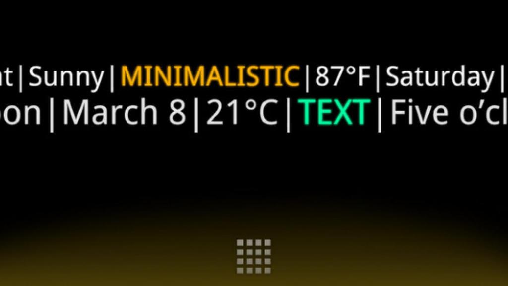Hazte unos widgets personalizados y con estilo: Minimalistic Text
