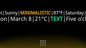 Hazte unos widgets personalizados y con estilo: Minimalistic Text