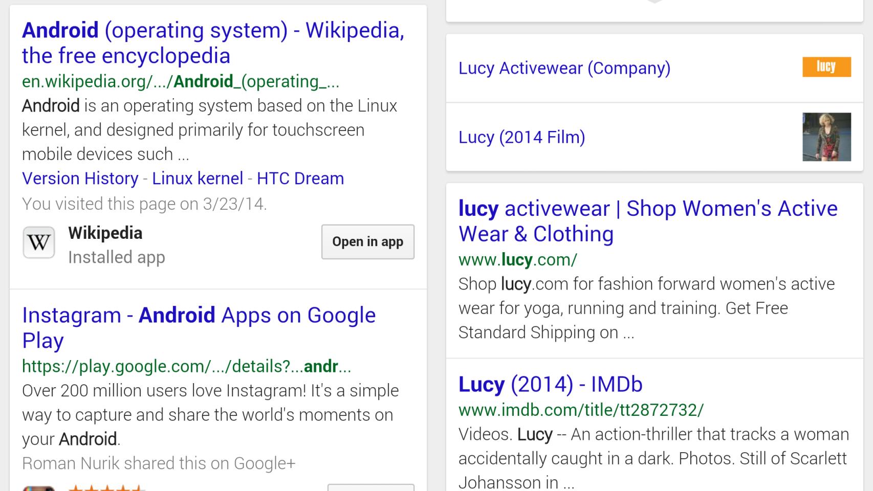 Google Search añade 24 nuevas apps Android integradas en las búsquedas