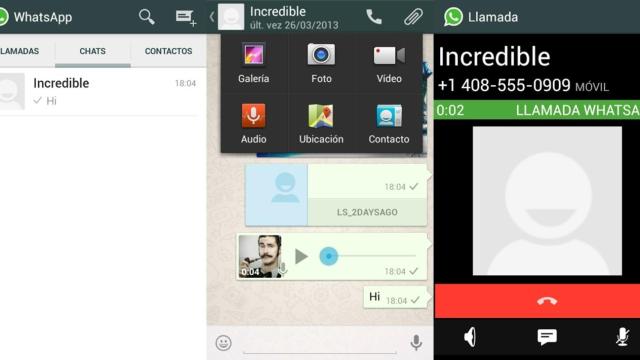 Así son las llamadas en WhatsApp para Android