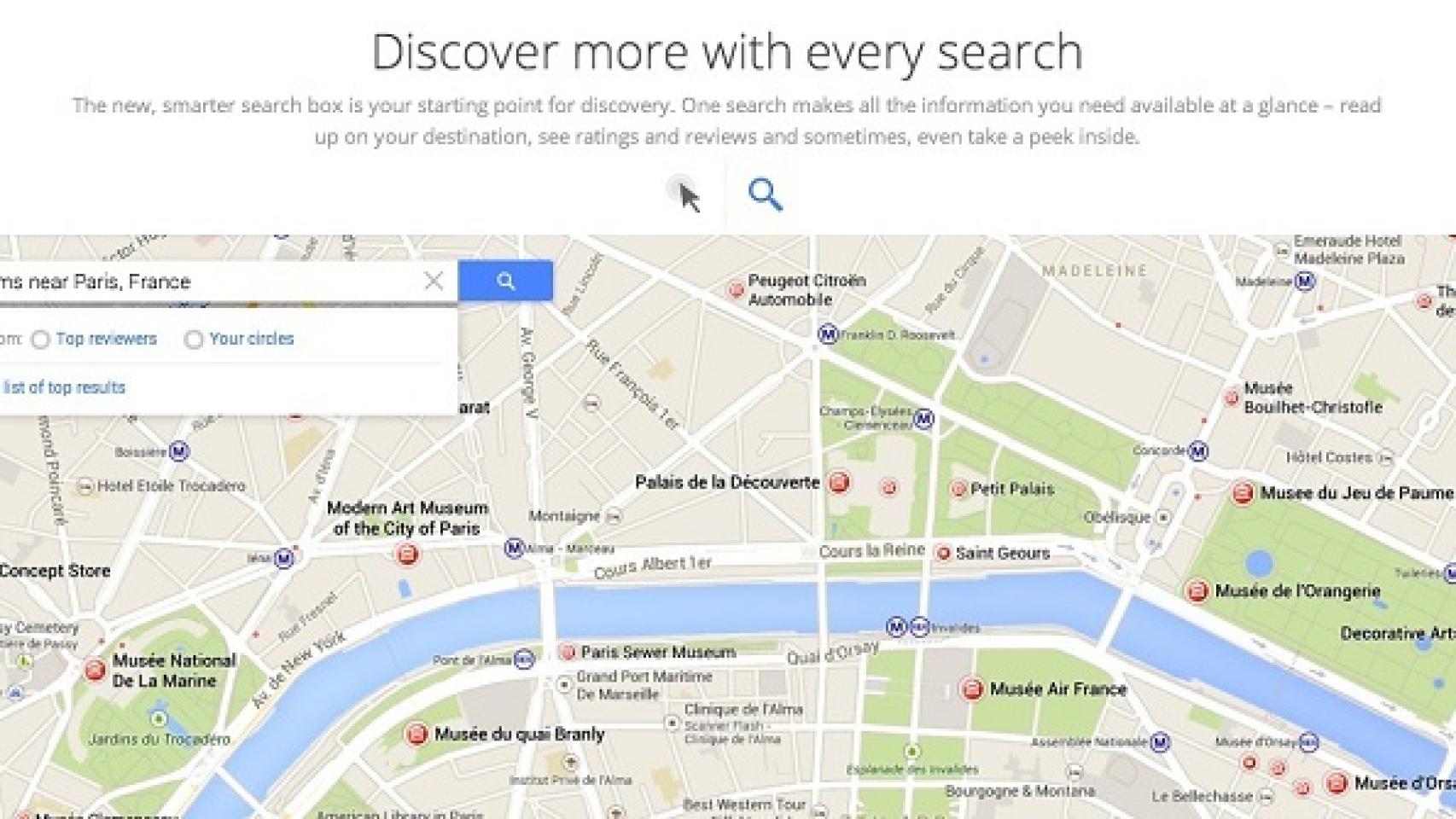 Nuevo Google Maps filtrado antes de su presentación en el I/O