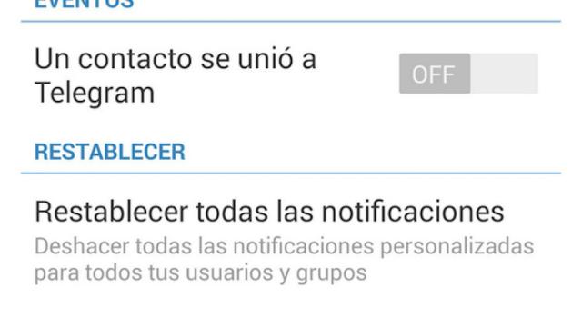 Telegram se actualiza y ya permite eliminar la notificación por nuevo contacto