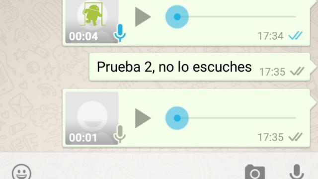 WhatsApp ya tiene el doble tick azul… al escuchar los mensajes de voz