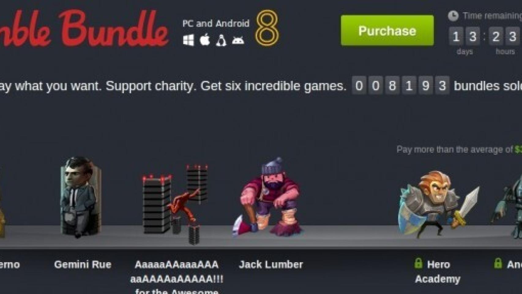 Humble Bundle PC and Android 8, seis juegos al precio que queramos