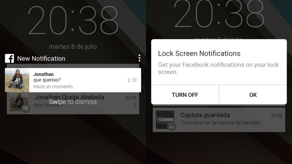 Facebook estrena nuevas notificaciones estilo Android L