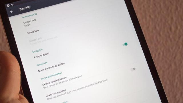 Cómo quitar el cifrado por defecto de la Nexus 9. Sí, se puede