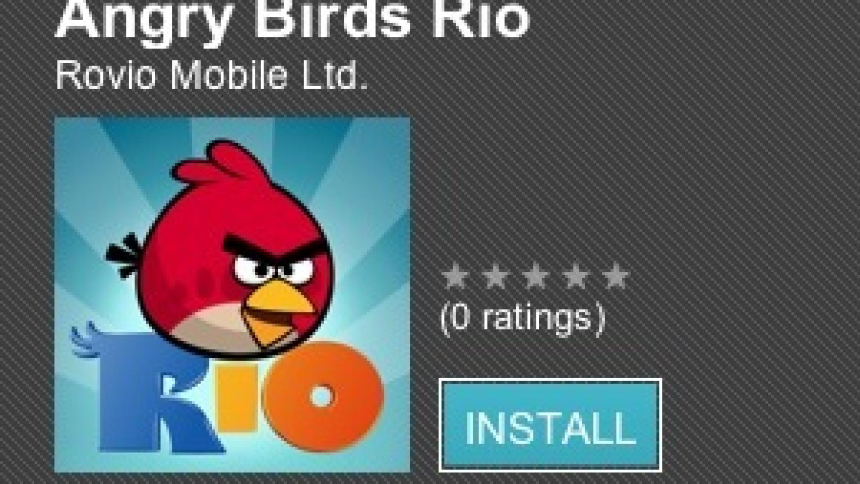 Angry Birds RIO ya disponible en el Android Market
