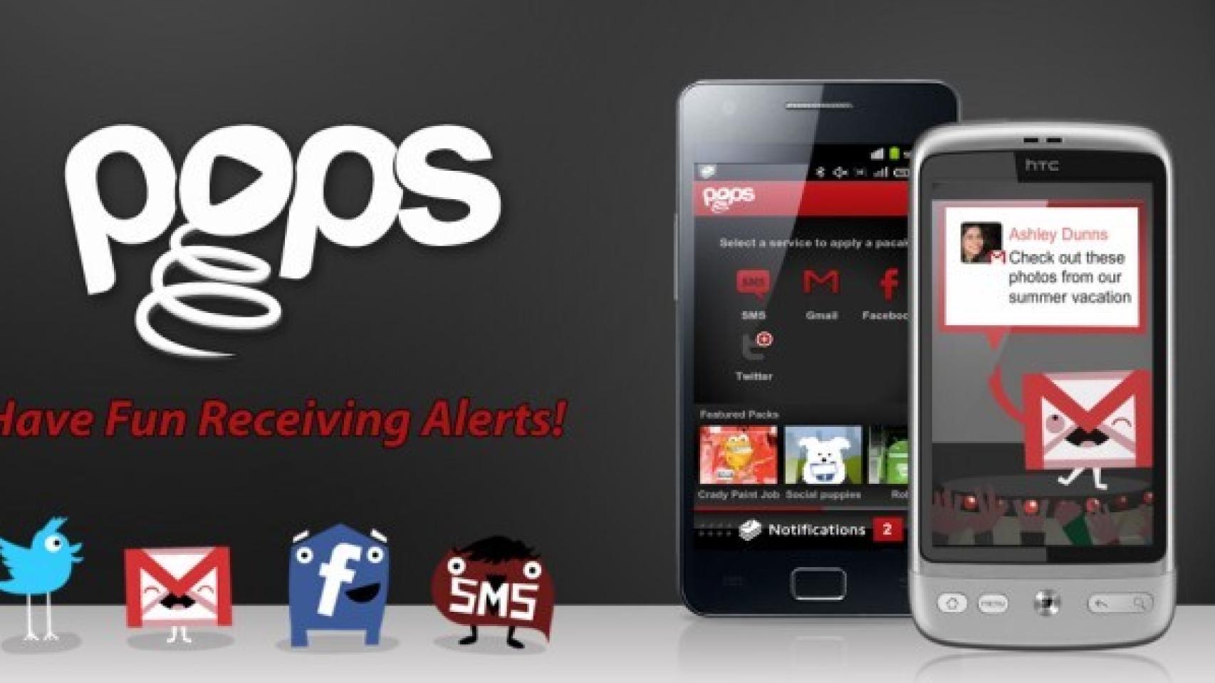 Dale vida y un nuevo aspecto a tus notificaciones para Android con Pops