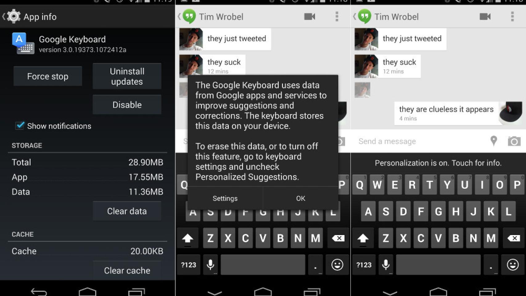 Nuevo Google Keyboard 3.0 actualizado con sugerencias personalizadas