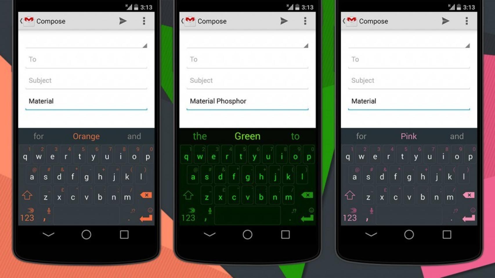 Nuevo pack de temas con Material Design para Swiftkey