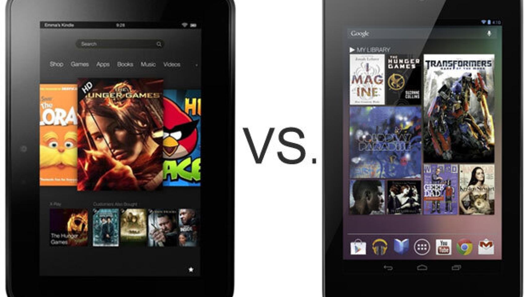 Google Nexus 7 y Amazon Kindle Fire HD: ¿Cuál es mejor? ¿Cuál compro? Pros y contras