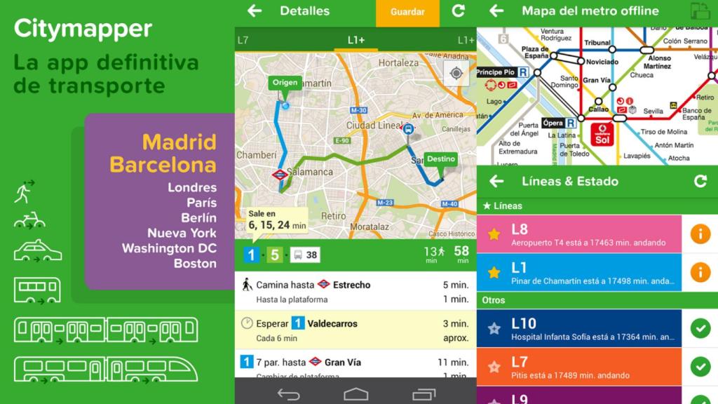 Citymapper, la app urbana con más información llega a España