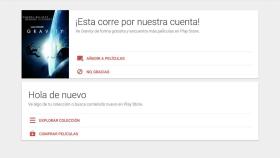 Google regala la película de Gravity a los usuarios del Nexus 5, 7 y 9