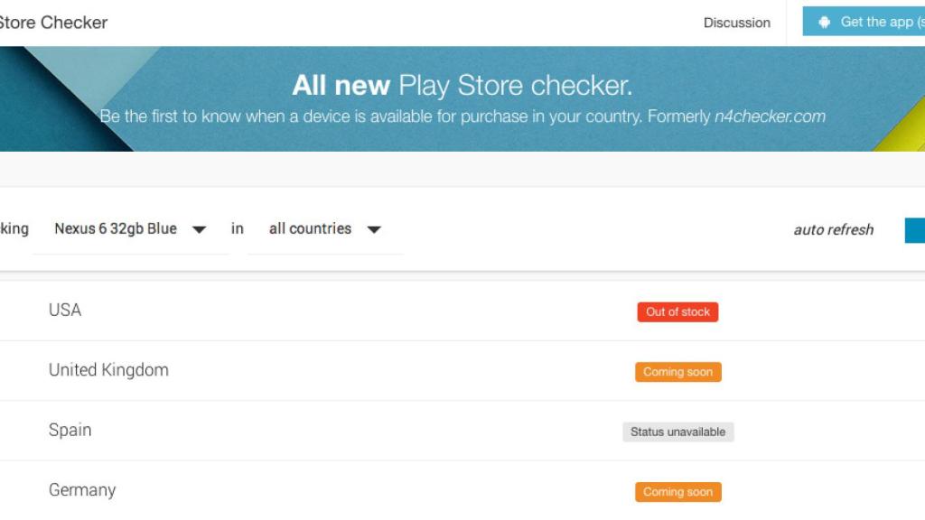 Descubre si Google Play tiene stock de los Nexus en tu país con Store Checker