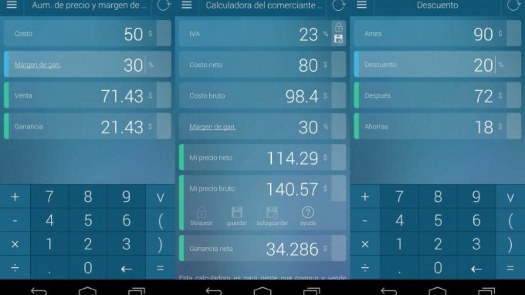 Calcular porcentajes nunca fue tan sencillo y directo desde tu Android