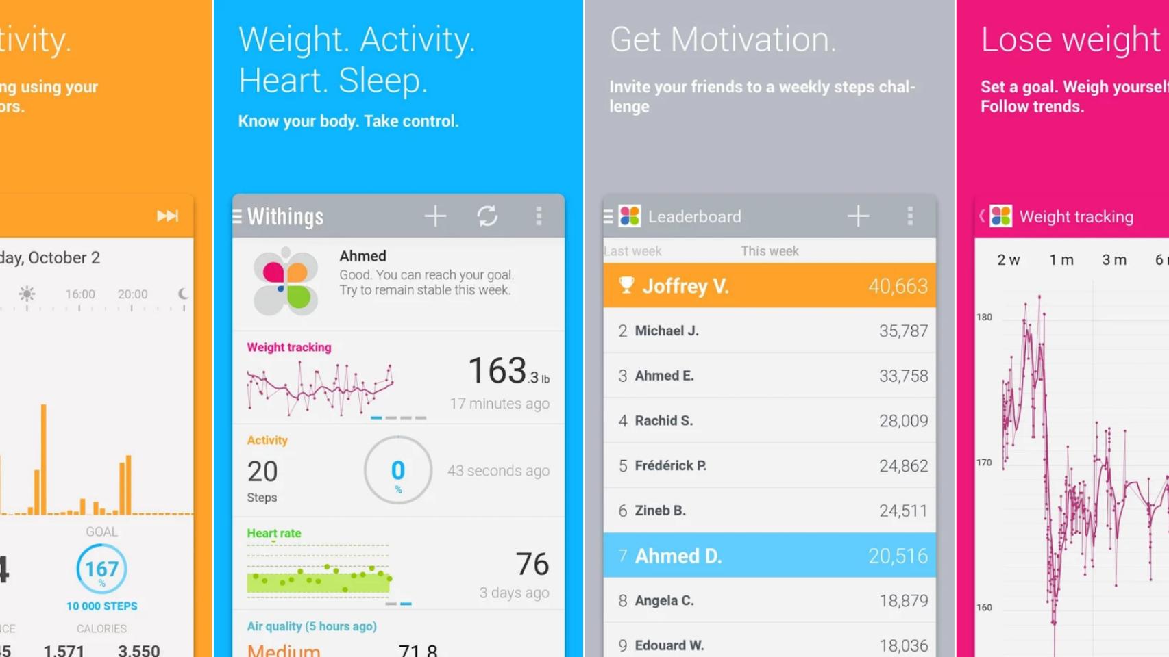 Health Mate de Withings, la cuidada app para mantener nuestra salud física